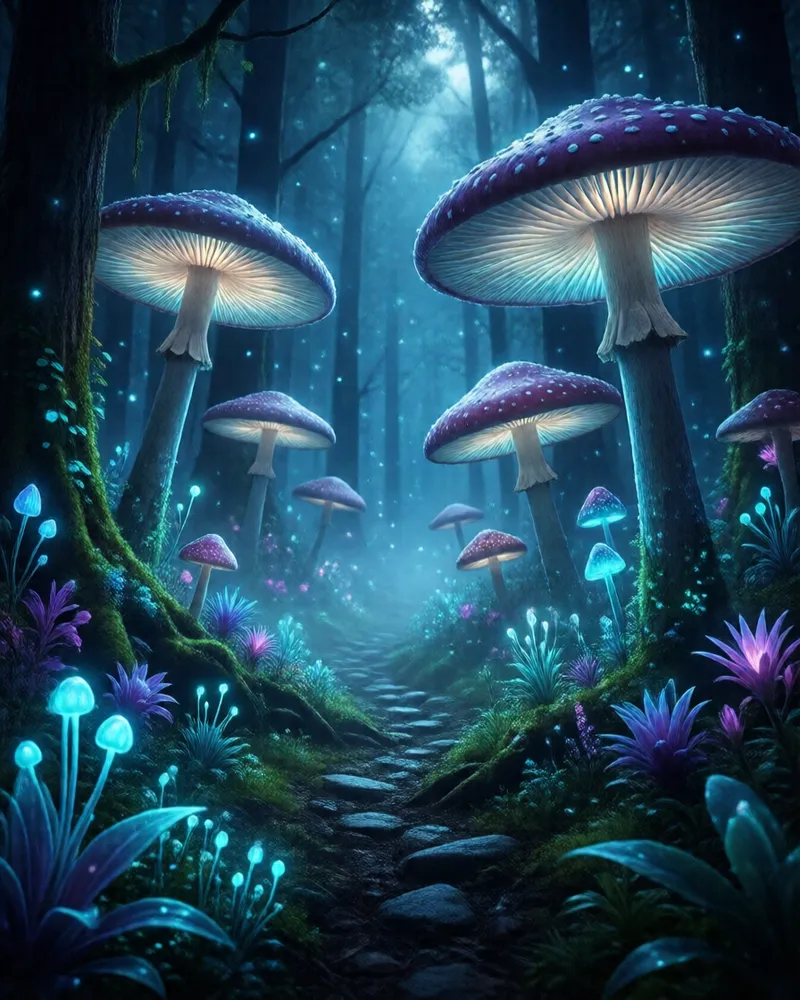 Exemplo do estilo Bioluminescente