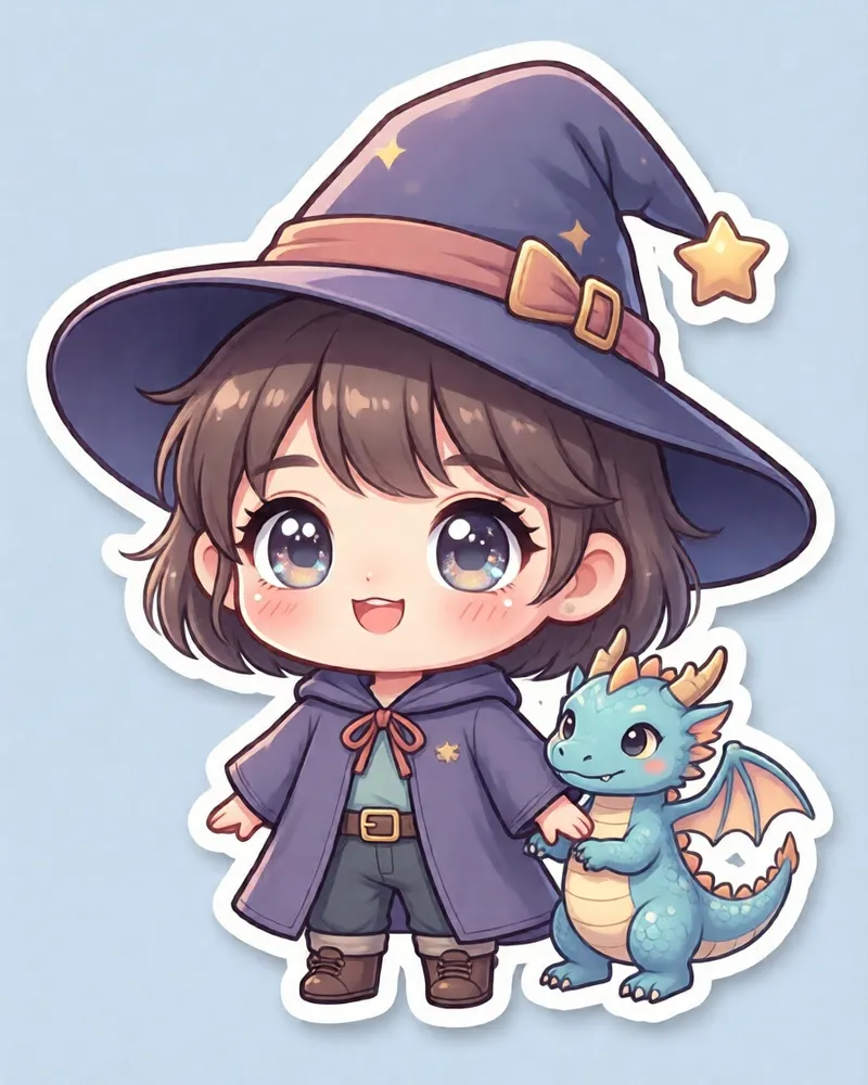 Exemplo do estilo Chibi kawaii