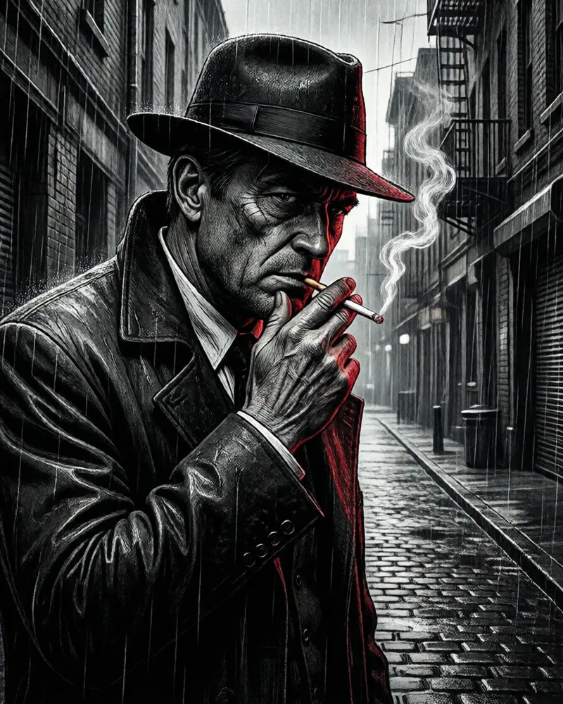 Exemplo do estilo Graphic novel sombria