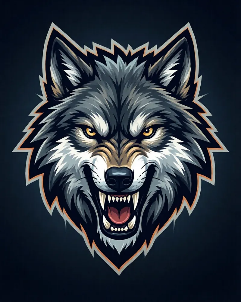 Exemplo do estilo Logo de mascote e-sports