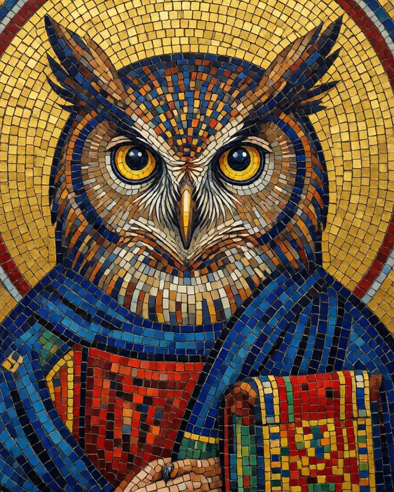 Exemplo do estilo Mosaico bizantino
