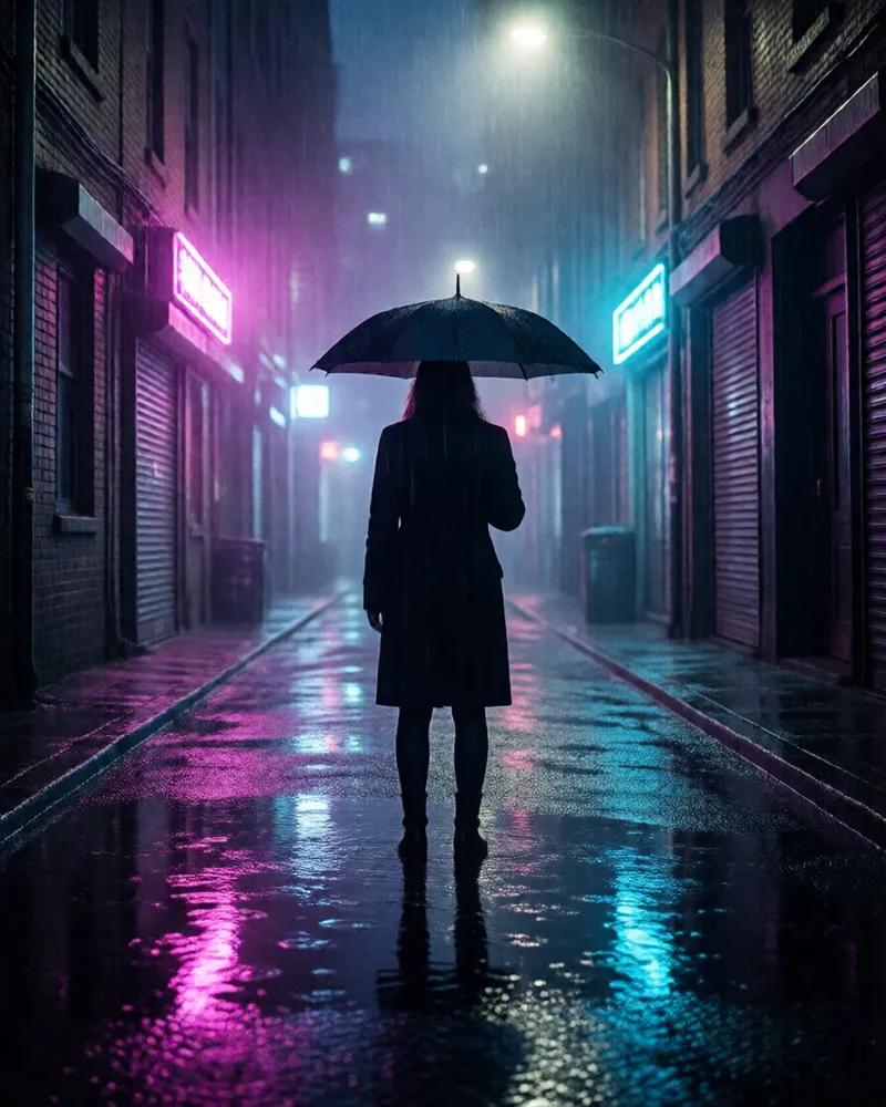 Exemplo do estilo Neon-noir
