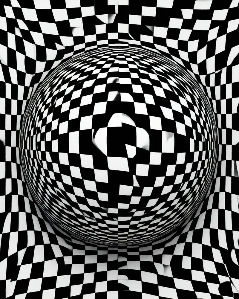 Exemplo do estilo Op art