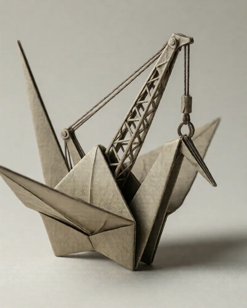 Exemplo do estilo Origami