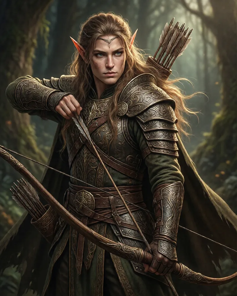 Exemplo do estilo RPG de fantasia